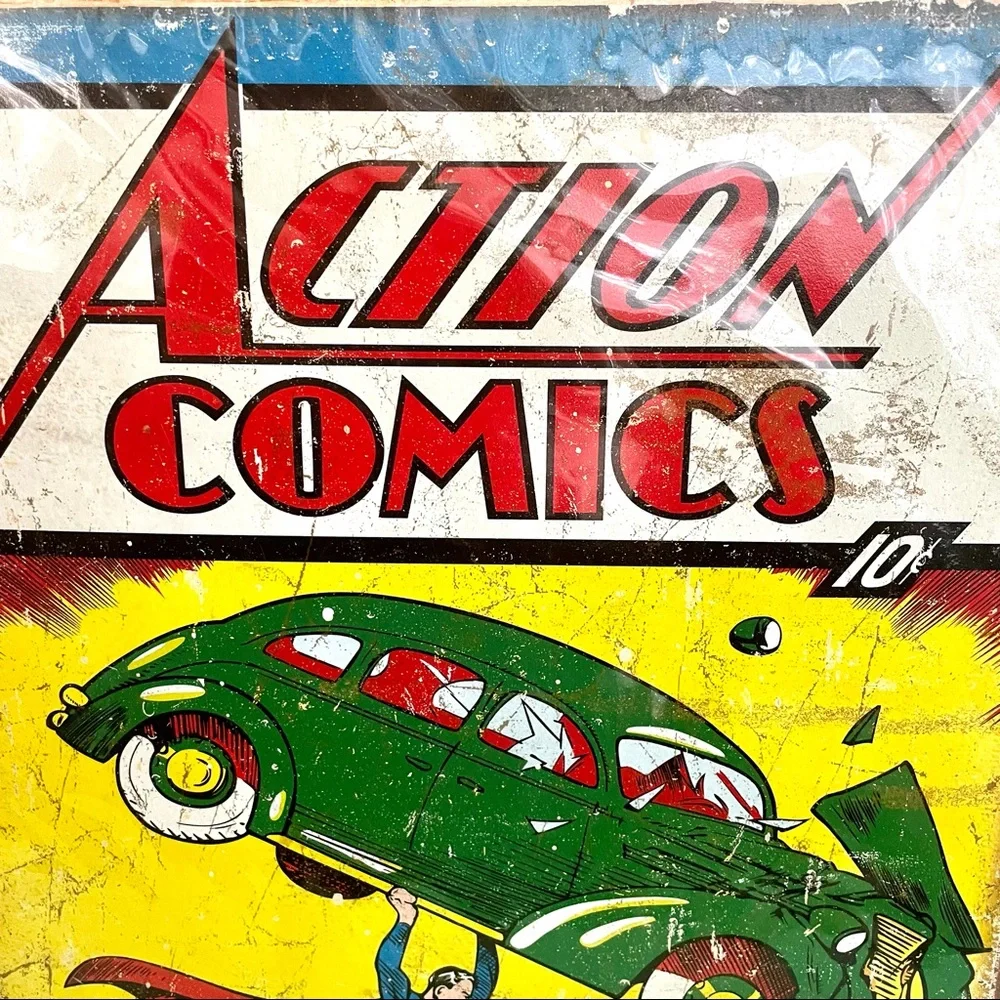NEW Action Comics Metal Sign